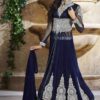 Indian Blue and Silver Maxi Master Replica - Pehnawa Boutique