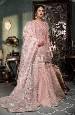 Maria B Net Bridal Dress Master Replica - Pehnawa Boutique