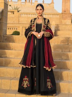 Zainab Chottani Black Wedding Dress Replica - Pehnawa Boutique